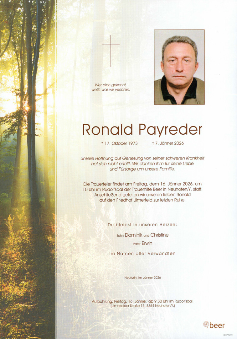 Parte Ronald Payreder