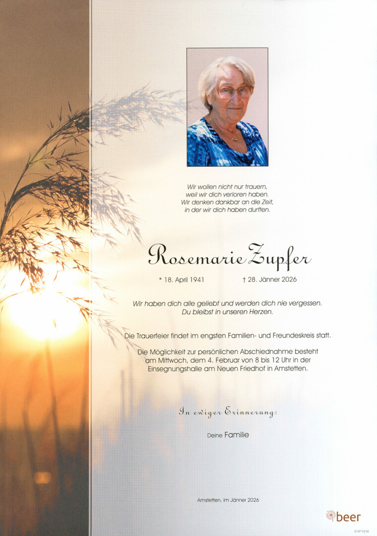 Parte Rosemarie Zupfer