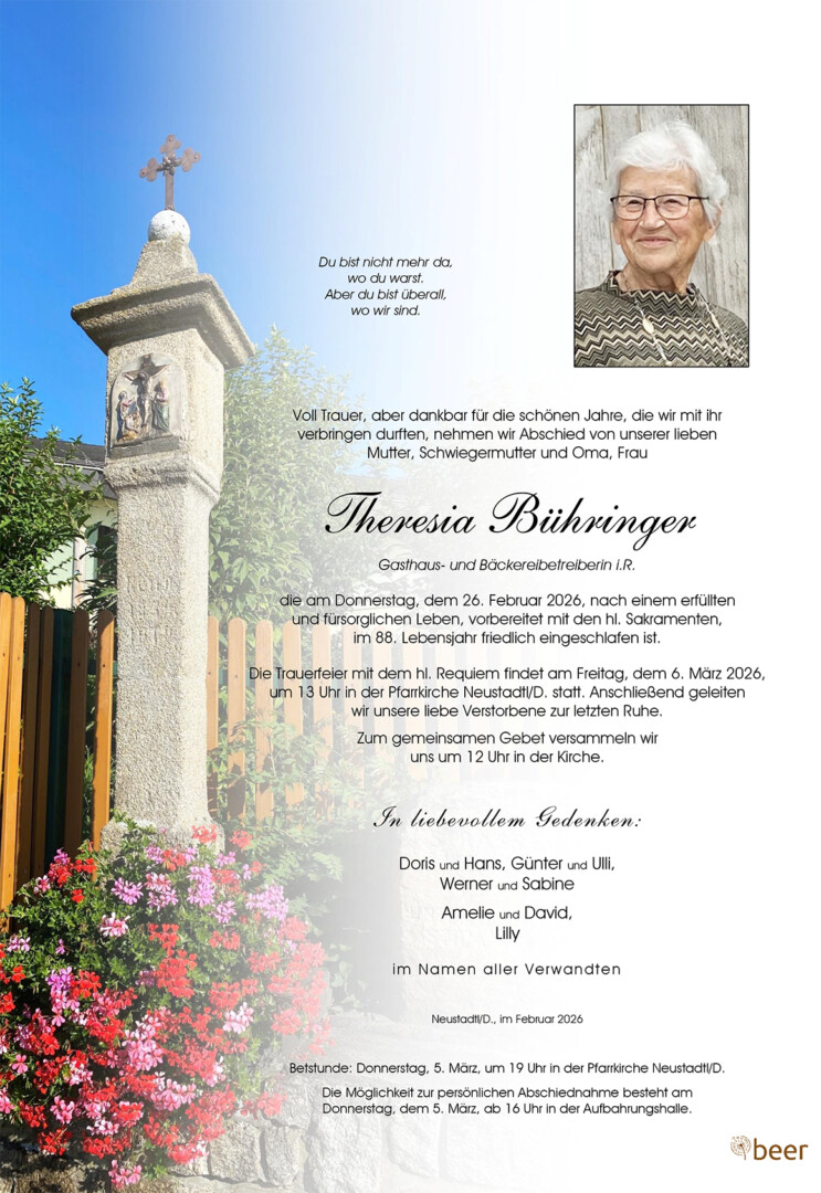 Parte Theresia Bühringer