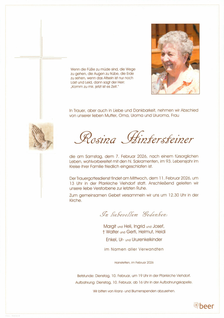 Parte Rosina Hintersteiner