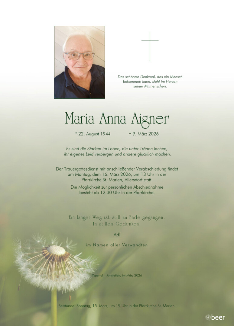 Parte Maria Anna Aigner