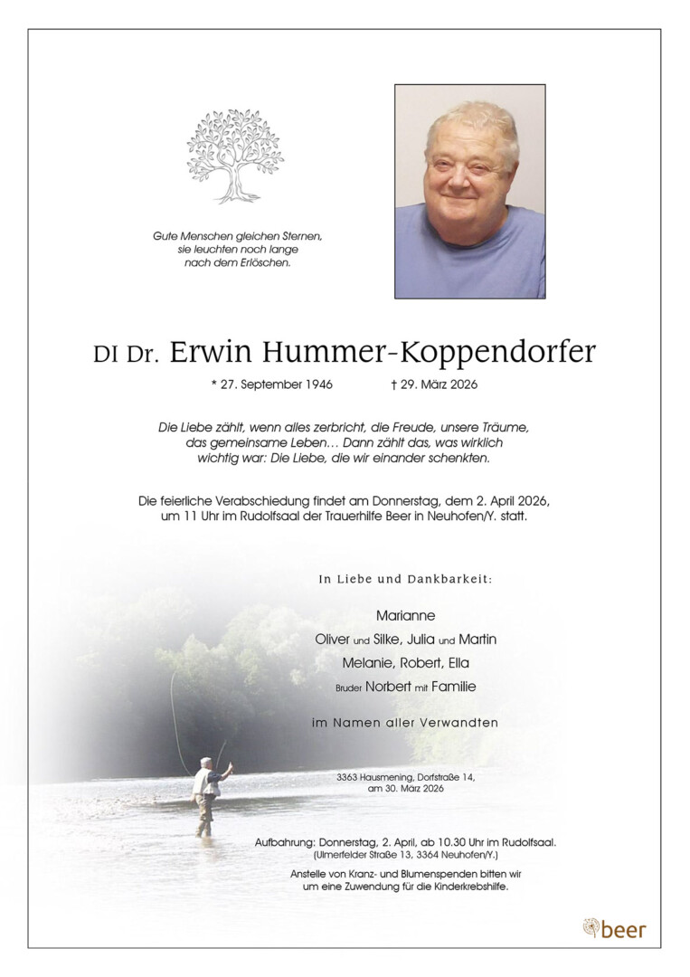 Parte DI Dr. Erwin Hummer-Koppendorfer
