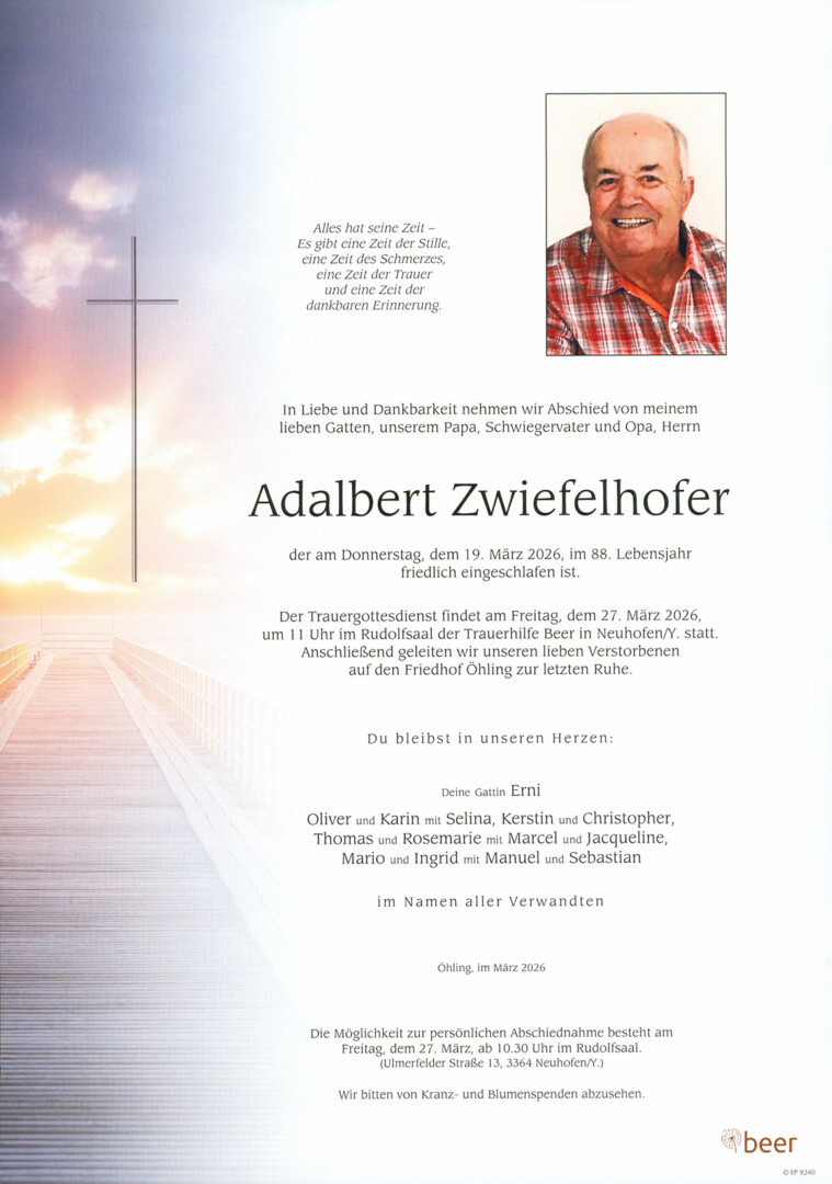 Parte Adalbert Zwiefelhofer