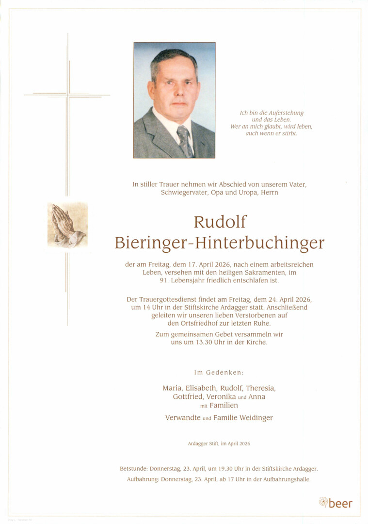 Parte Rudolf Bieringer-Hinterbuchinger