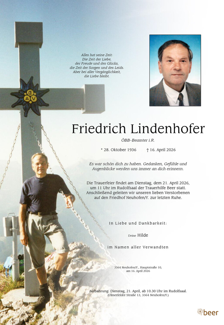 Parte Friedrich Lindenhofer