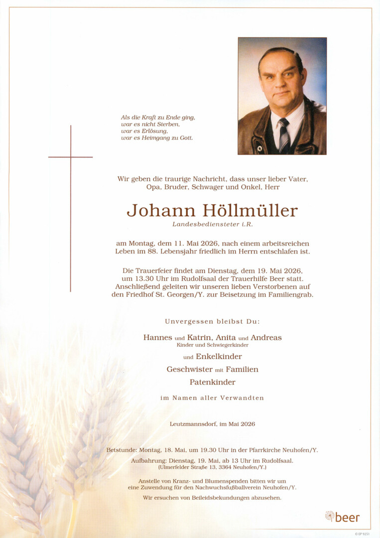 Parte Johann Höllmüller