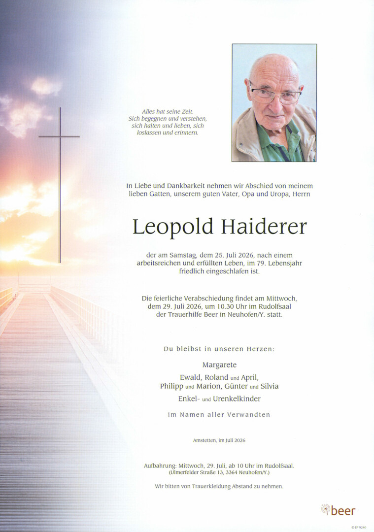 Parte Leopold Haiderer