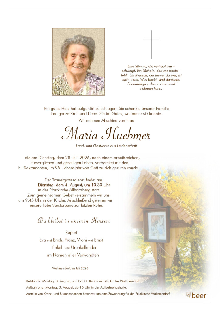 Parte Maria Huebmer