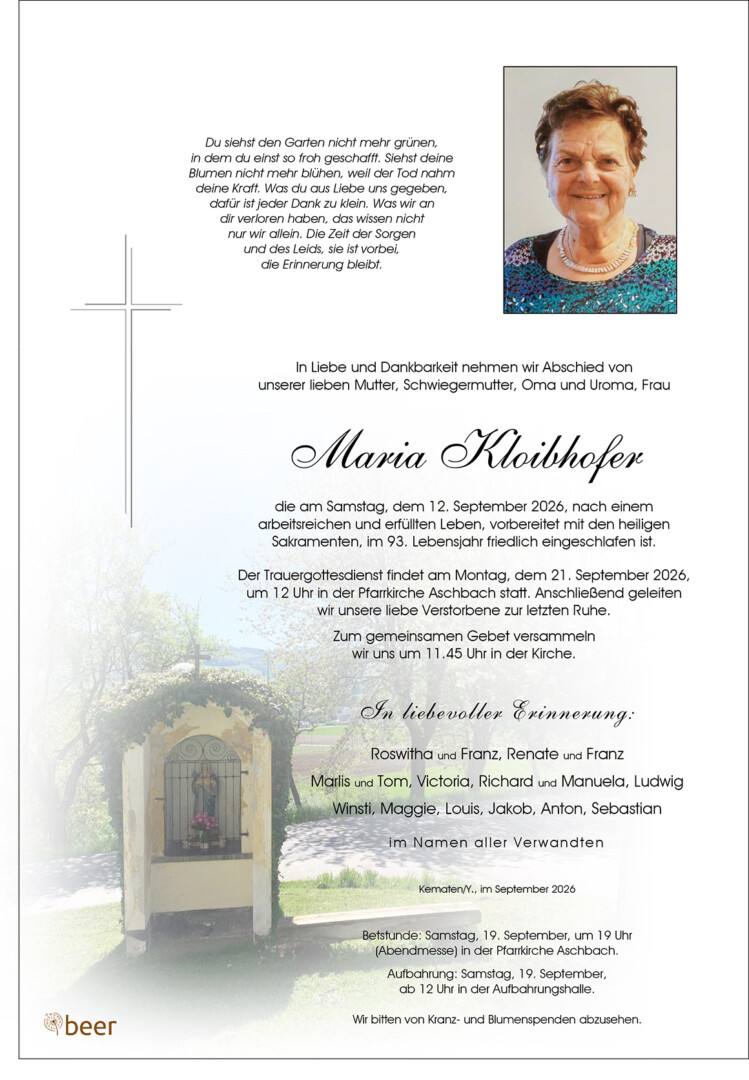 Parte Maria Kloibhofer