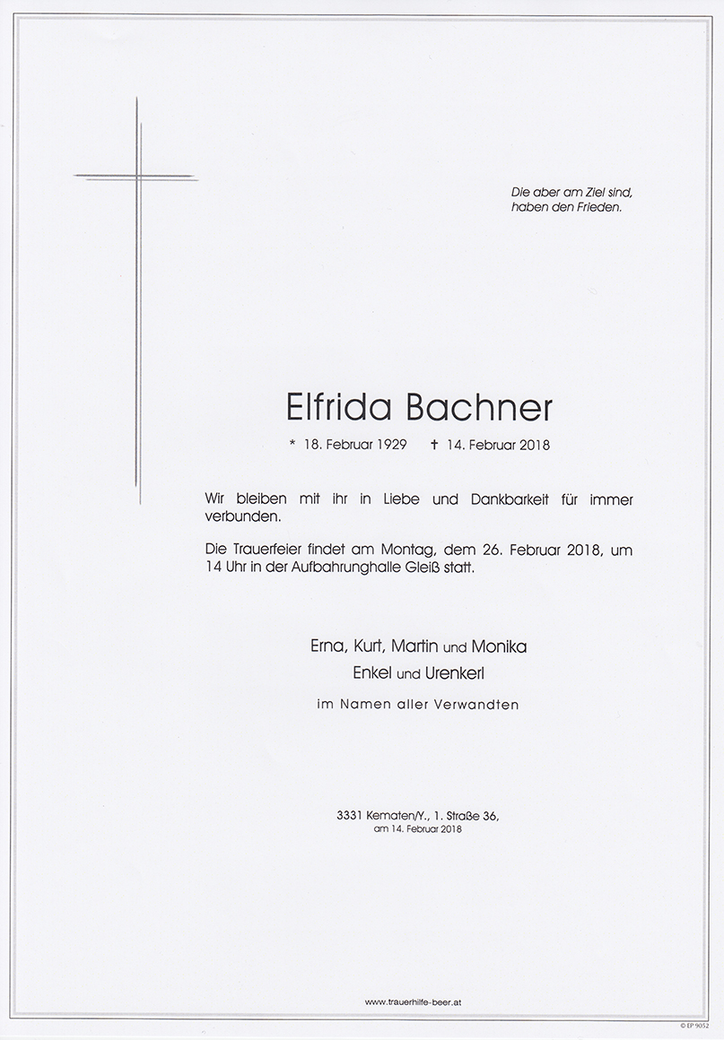 Parte Elfrida Bachner