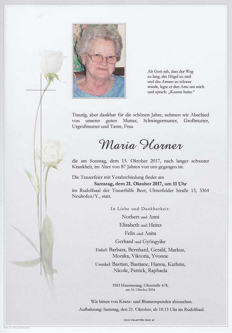 Parte Maria Horner