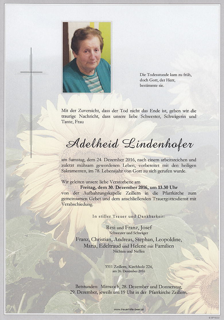 Parte Adelheid Lindenhofer