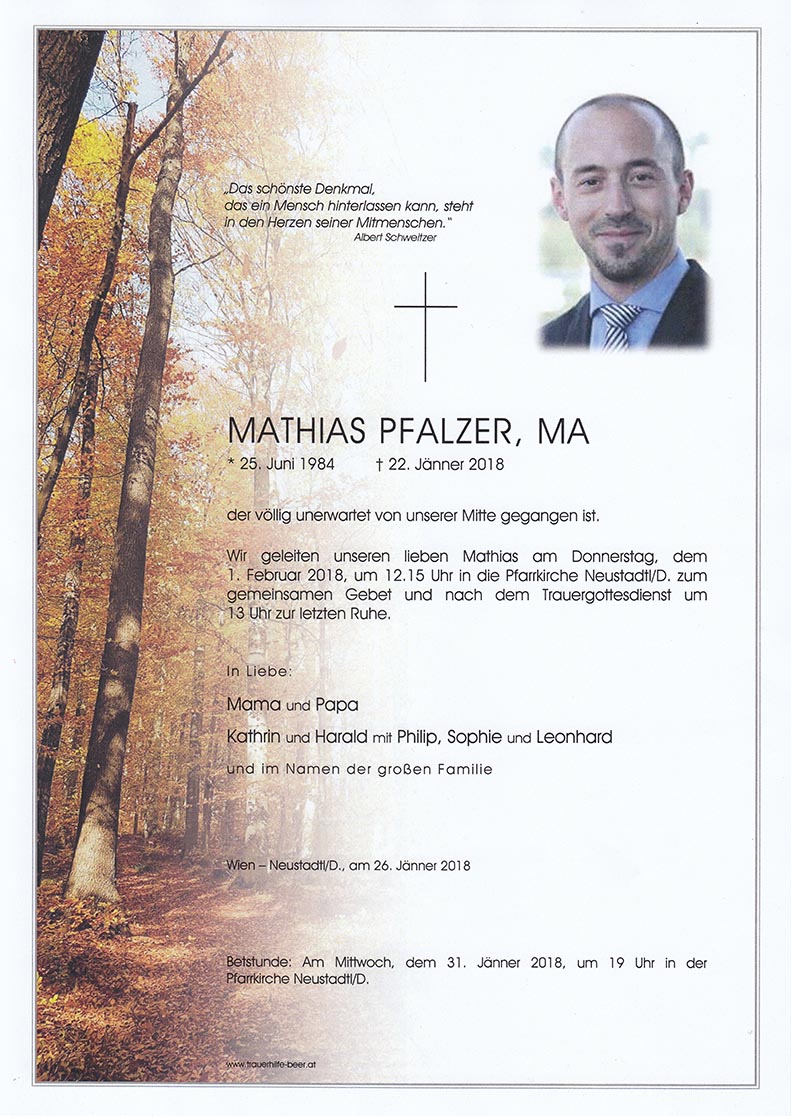 Parte Mathias Pfalzer, MA