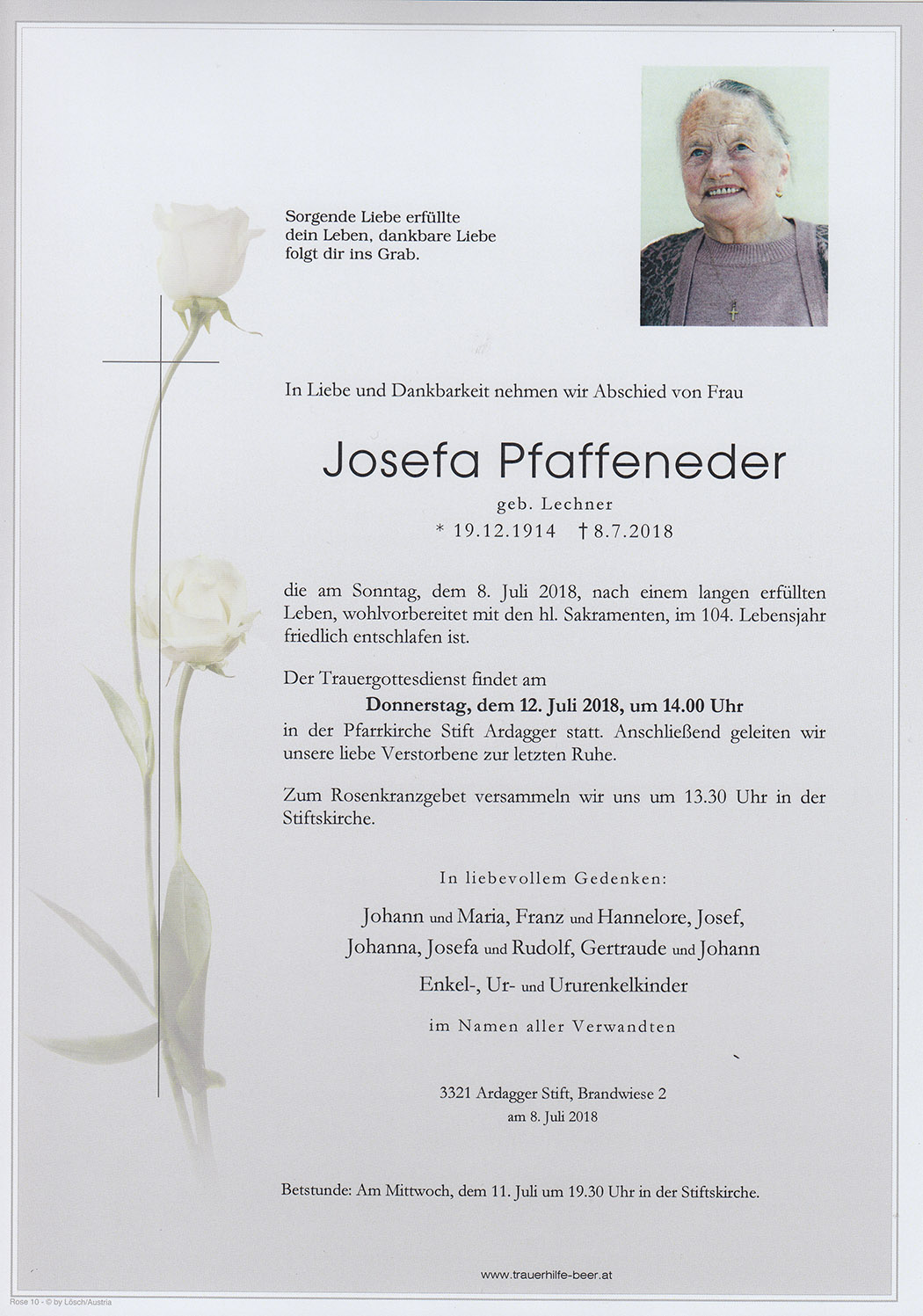 Parte Josefa Paffeneder